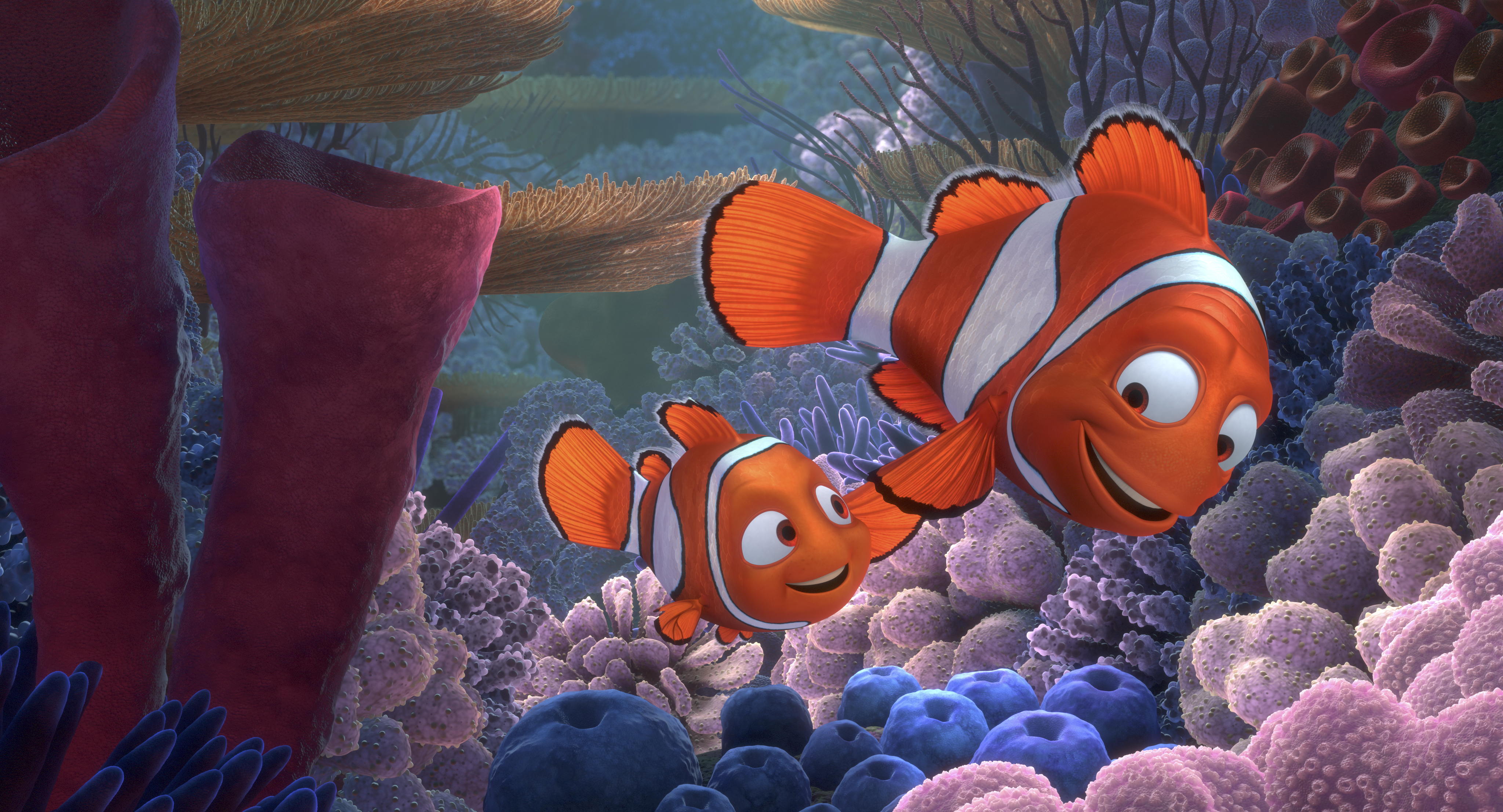 "FINDING NEMO 3D" (L-R) NEMO and MARLIN. ©2012 Disney/Pixar. All Rights Reserved.