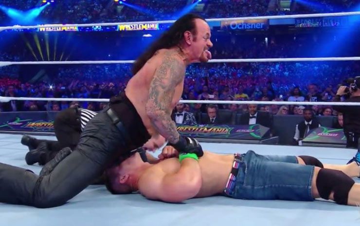 John Cena ha un’erezione durante la lotta contro The Undertaker