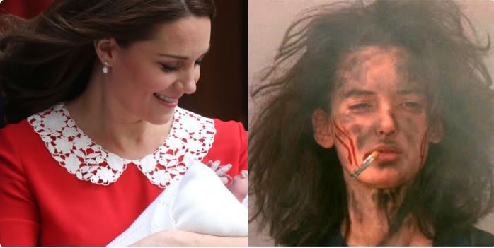 Aspettativa vs. Realtà: foto post parto delle mamme a confronto con Kate Middleton