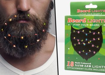 Luci di natale per la barba